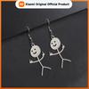 Xiaomi Skyrim Hip Hop Doodle Earrings Stainless Steel Women Trendy Middle Finger Stickman Dangle Earrings Jewelry Gift