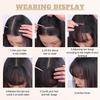 Sideburns Air Bangs Wigs Women's Synthetic Wigs Invisible and Traceless Easy To Wear Natural and Suitable for Any Occasion