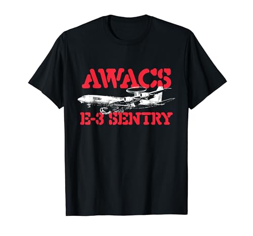 AWACS E-3 Sentry - US Military Pilot Cargo Plane T-Shirt