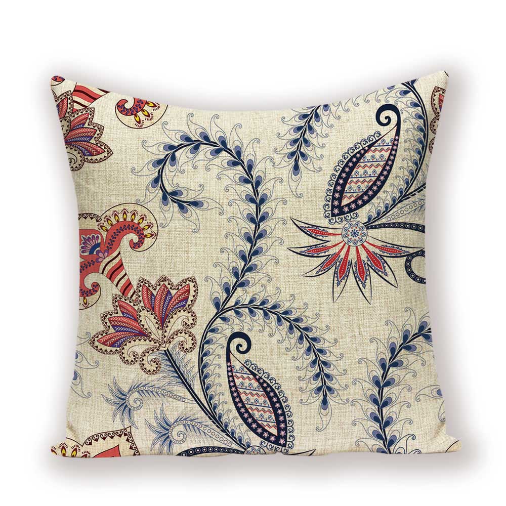 Vintage Home Decor Cushion Covers Flower Floral Pillowcase For Sofa Nordic Throw Pillow Covers 45 X 45 Cm Quality Polyester Pill
