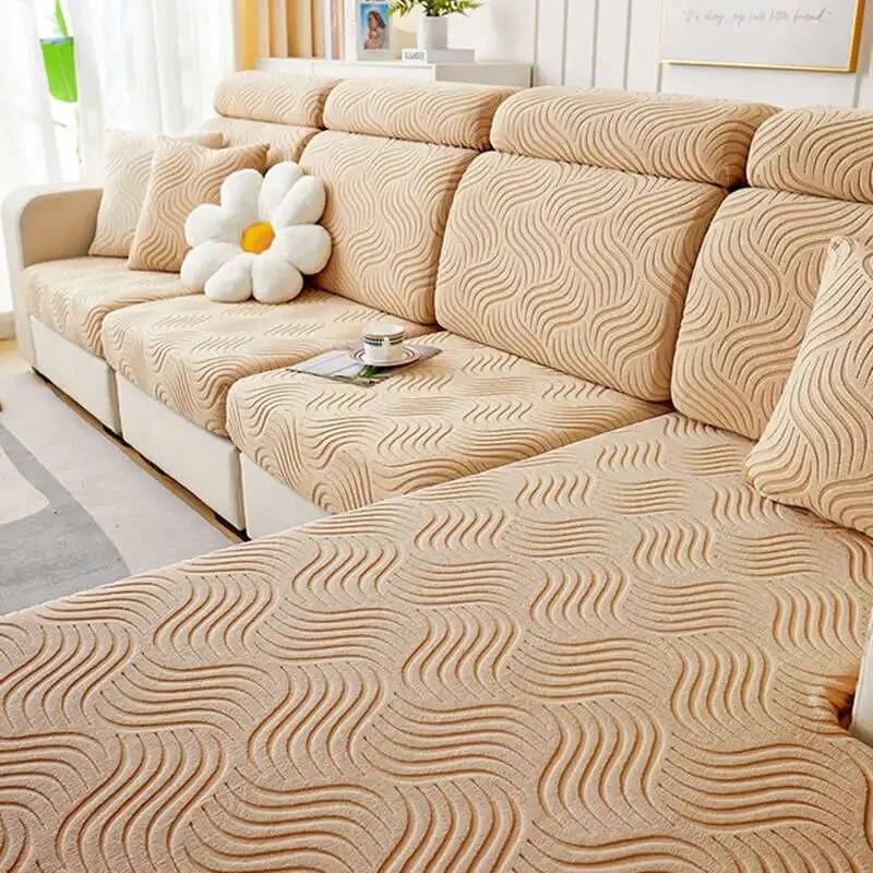 Nordic Simple Design Sofa-Matratze All-Inclusive rutschfeste Couch-Schonbezüge Chaise Lounge Staubdichter Bezug