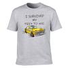 Unisexs Cotton TShirt I Survived My Trip To NYC Funny NYC Yellow Taxi Graphic Tee Casual Short Sleeve Shirt