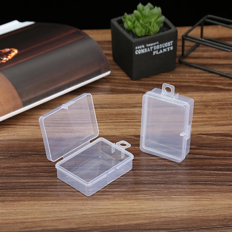Storage Box With Cover Thick Space Saving Jewelry Medicine Pill Holder Container