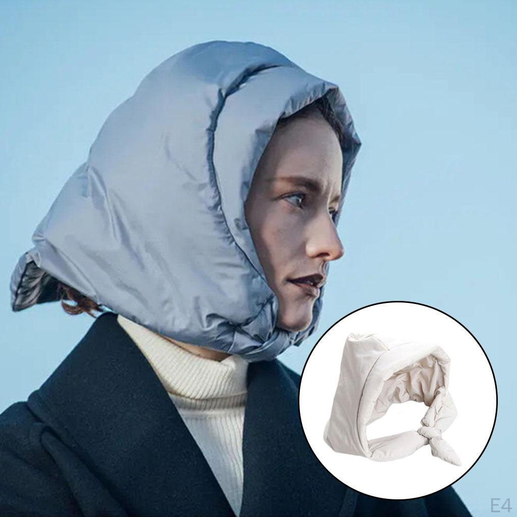 Buy Women Hood Scarf Quilted Headscarf Winter Warm Triangle Shawl