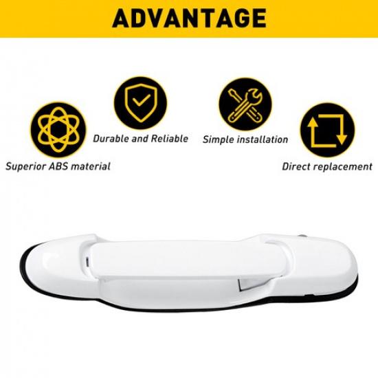 For Toyota Sienna 1998-2003 Rear Left or Sliding Right Door White Door Handle