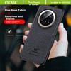 ESCASE Phone Case for Huawei Mate70, Shockproof Full Protection Edge, Creative Business Style Leather Back Cover ES-19 Deep Black