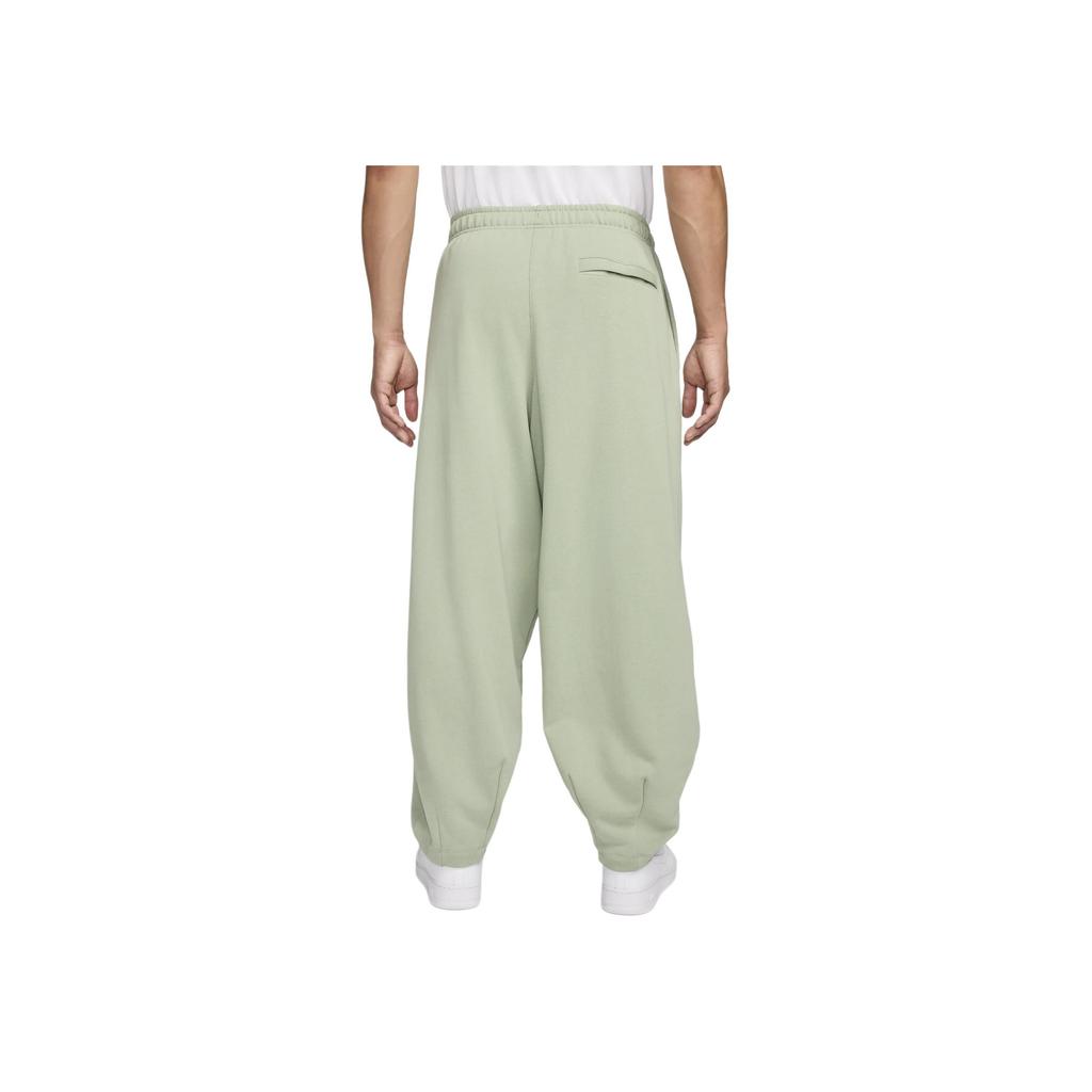 Nike Solid Color Cuffed Fleece Loose Knit Sports Pants Men Bottoms Green HJ1823-370