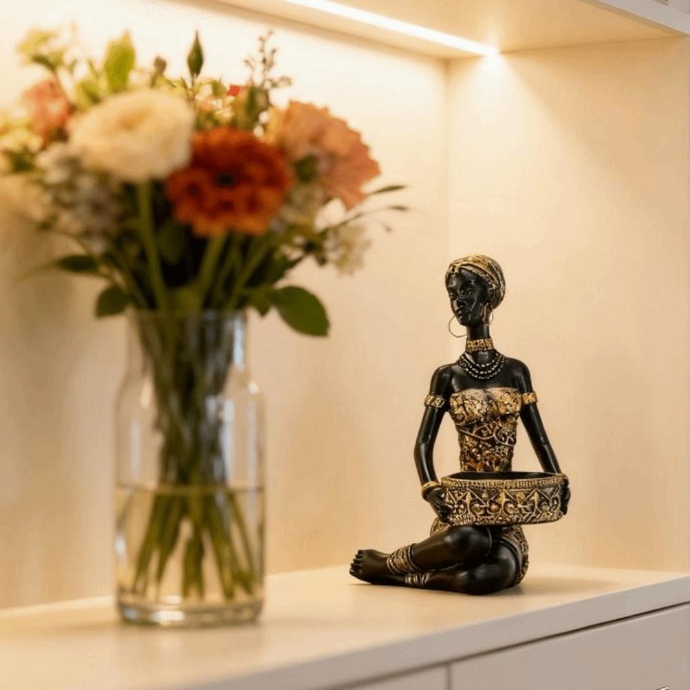Resin Keys Storage Container Tribal Design Jewelry Holder Creative Jewelry Display Rack Cabinet