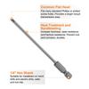 1/2/5pcs SL2.5 SL3 SL4 SL5 SL6 Magnetic SLotted Screwdriver Bits S2 Steel Flat Head Screwdriver Bit 1/4" Hex Shank Screw Driver