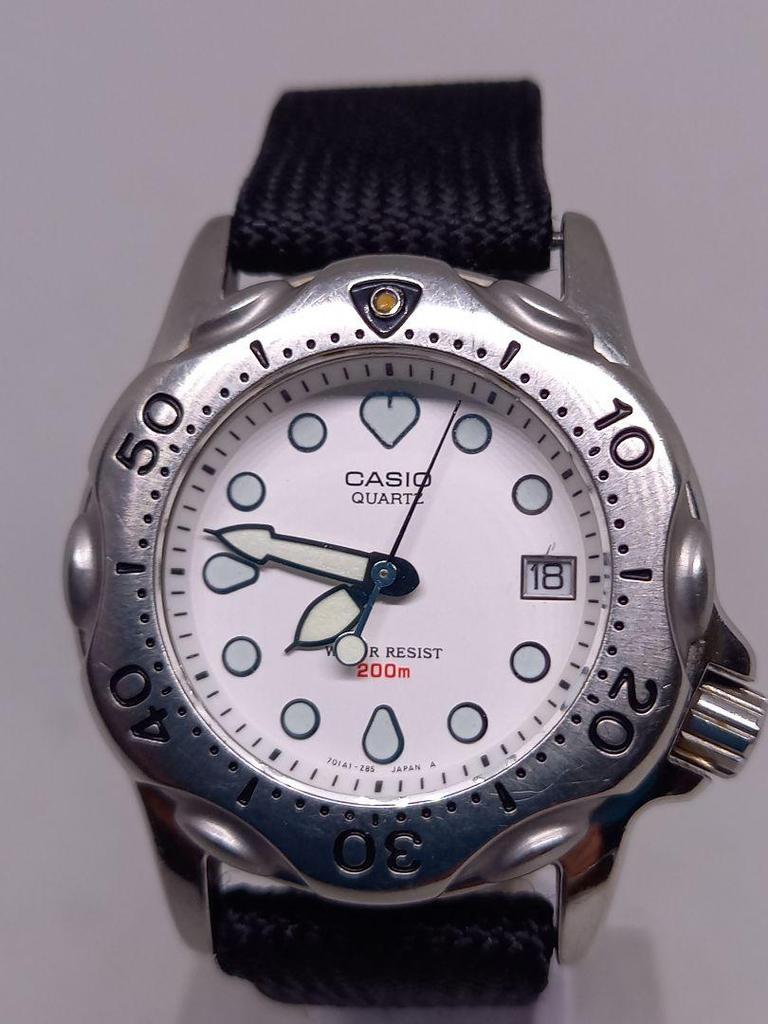 [USED] CASIO Diver Quartz Wristwatch, Approx. 36mm, Air Diver 200m