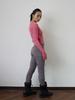 SIO Sheer Double Layered Leggings Gray