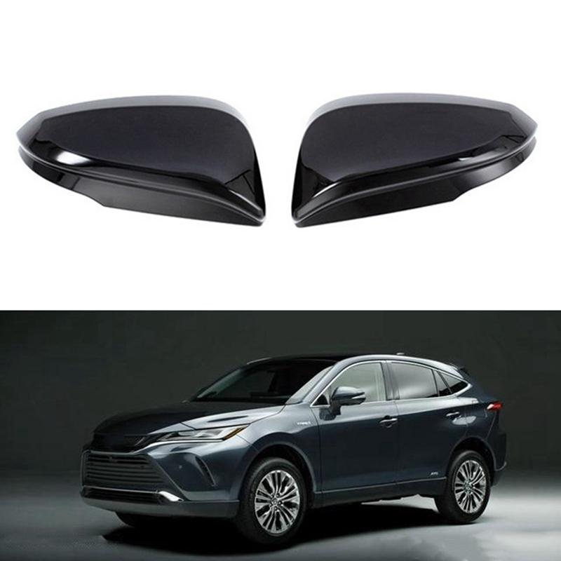 Car Side Rearview Mirror Cover Caps Trim For Toyota Harrier Venza XU80 - Wing Door Side Mirror Shell Decoration