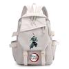 Sac à dos imprimé Demon Slayer pour adolescent étudiant Rentrée scolaire Sac à livres Femme Grande capacité Imperméable Sac de voyage