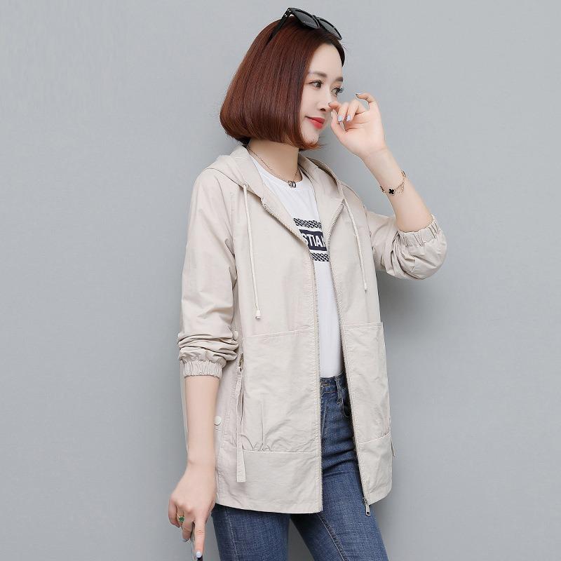 Women's coat, new women's temperament top Casual versatile short jacket trench coat