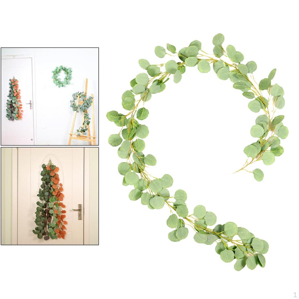 Eucalyptus Vine Wedding Artificial Wreath Hanging Rattan Garland Decor Party