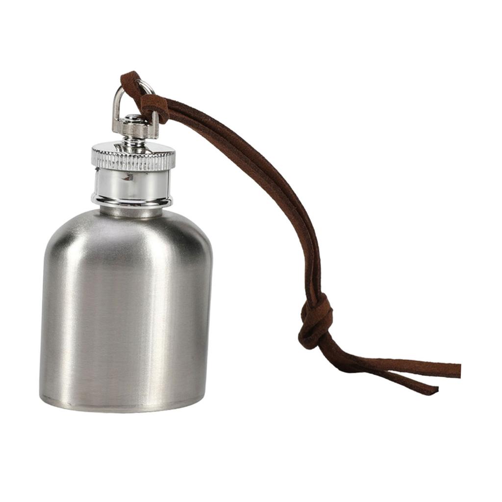 Compact Stainless Steel Flask Chic 1oz Stainless Steel Drinking Flask with Love Motif for Cocktail Enthusiasts