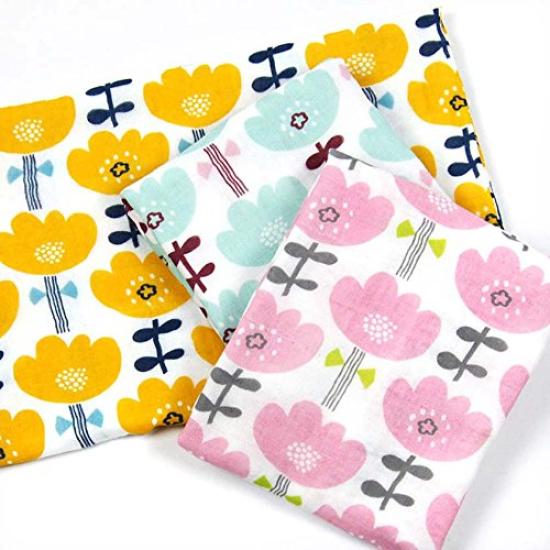 Ornet Hug Me OG Swaddle Triple Gauze Blanket Flower Pink OGHW0815PK