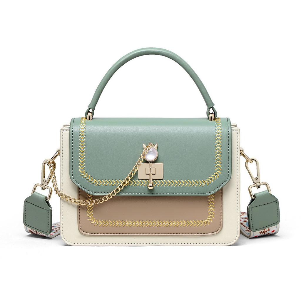 Women's Bag Cowhide Crossbody Bag Fashion Shoulder Bag Light Luxury Small Square Bag Birthday Gift for Girlfriend Wife Bags