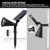 1-4pcs Solar 9 LED Ground Lights Outdoor IP65 Waterproof Brightness Adjustable Spot Light for Garden Backyard Driveway Patio Decor