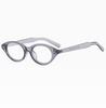 Small Oval Clear Lens Glasses Cute Candy Color Cosplay Costume Decorative Glasses Computer Spectacles Women