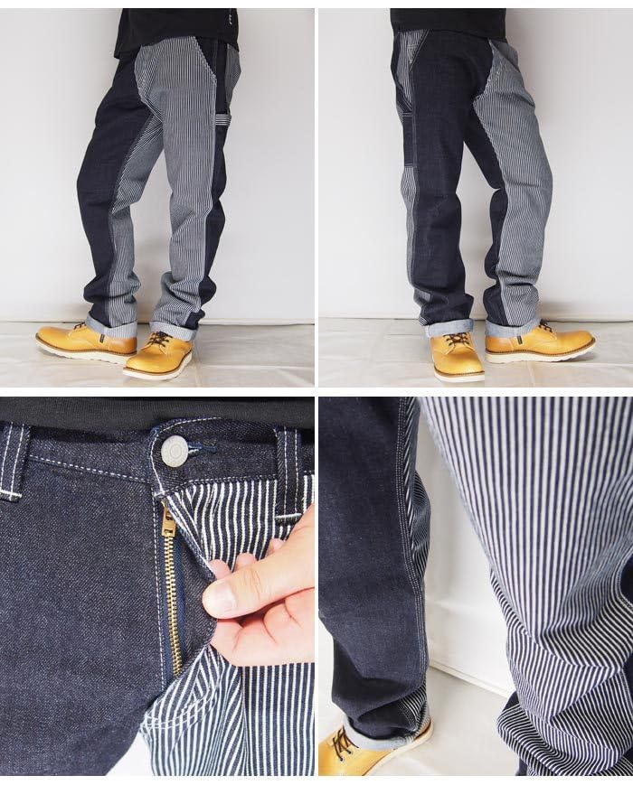 Kojima Jeans KOJIMA GENES Work in Multi-Combo Pants, Jeans/Denim/One Wash/Made Japan/RNB-1084D-Hickory Indigo-36