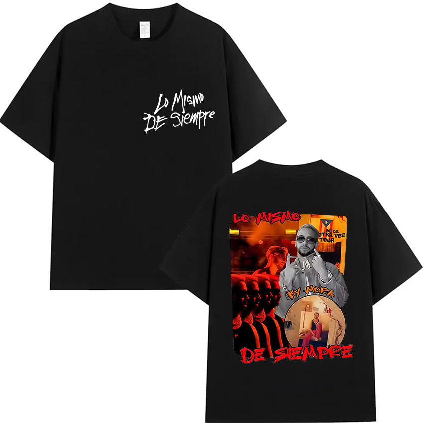 Singer Mora Lo Mismo De La Otra Vez Tour 2025 New Album T Shirts Men Women Summer ONeck High Quality Cotton TShirts Streetwear
