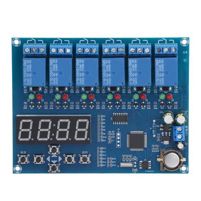 Time Relay 5 Channel Multi Channel Module Durable Timing Relay for Industrial Supplies AC DC 12V
