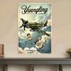 Vintage P51 Mustang Tin Sign Americana Pub Beer Metal Wall Decor Man Cave