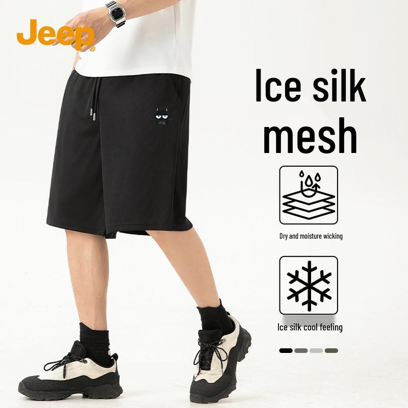 JEEP Men s Ice Silk Mesh Quick-Dry Sports Shorts L