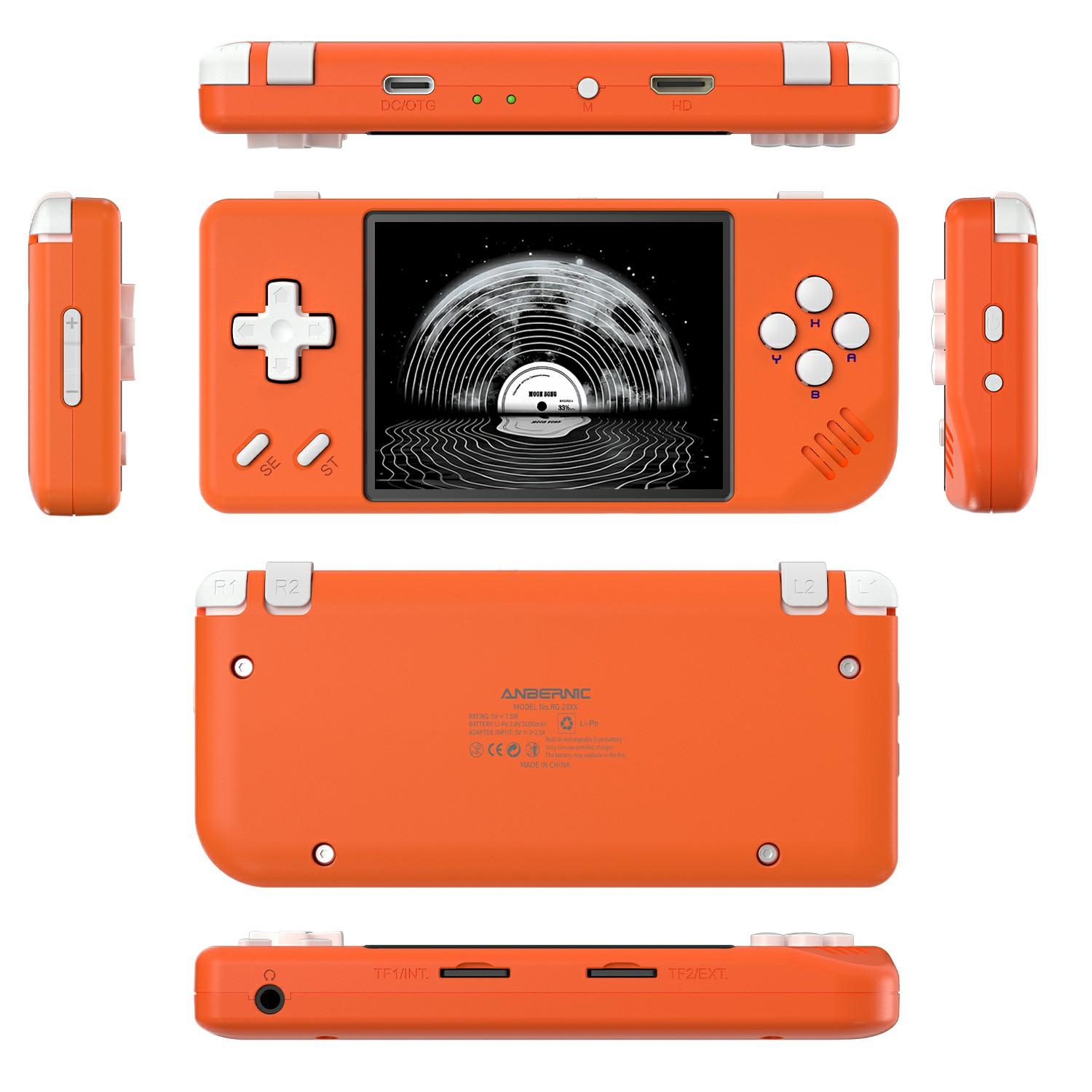 

AMPOWN RG28XX 32G Портативна Ретро Аркадна Ігрова Консоль Портативна Ностальгійна Ігрова Машина Orange