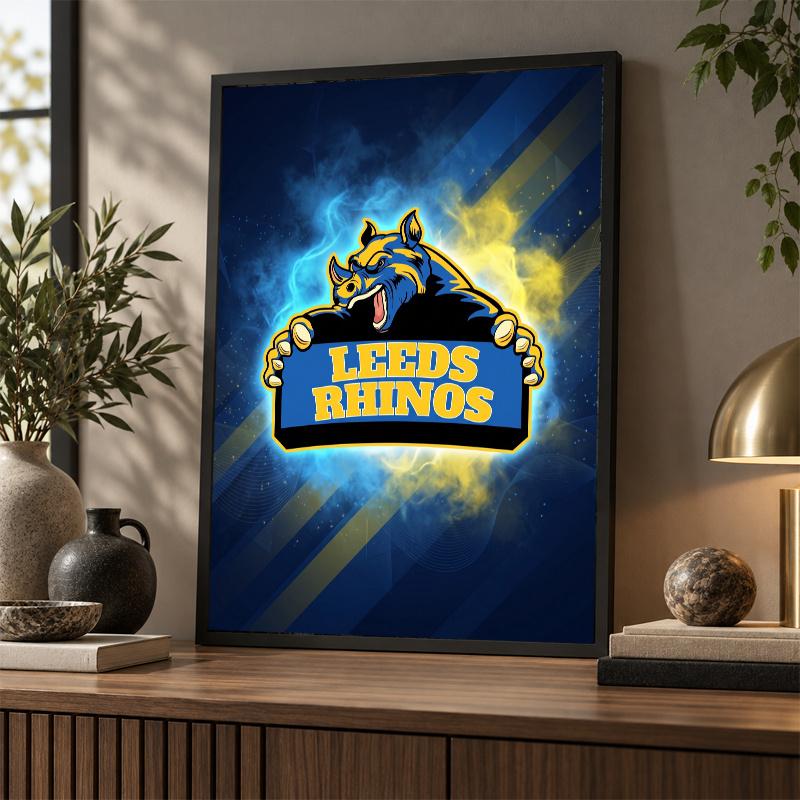 Leeds Rhinos Diamond Painting Kit 5D Full Drill DIY Diamond Mosaic Wall Art Home Decor
