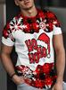 Men's Sports Jersey Santa Claus Christmas Short Sleeve T-Shirt Summer Graphic Tee Jerseys Plus Size Women's Sport T-Shirt Tops