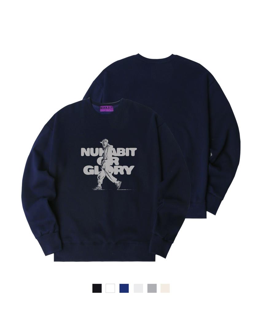 NUHABIT Glory Oversized Fleece-Lined Sweatshirt (Som4-5Nh1329)