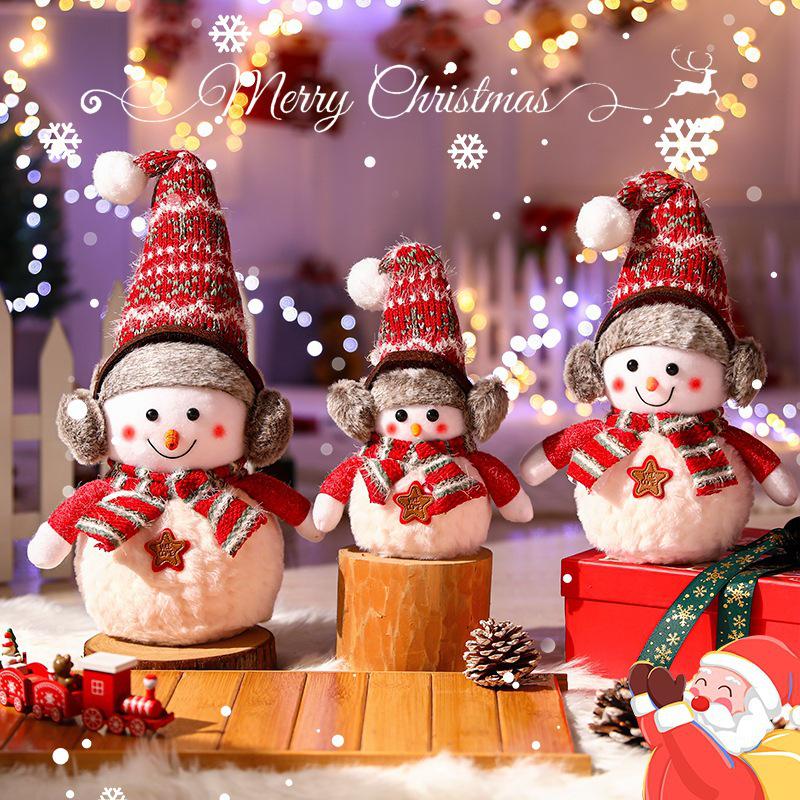 Large Snowman Figurine for Christmas Decoration and Party Atmosphere