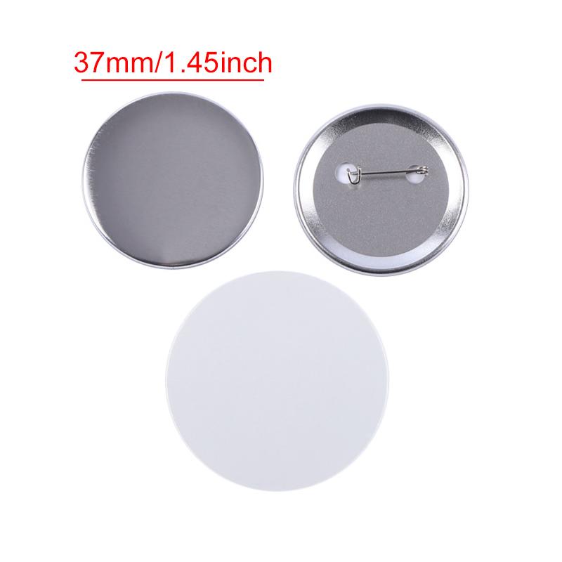 25-50Set/Lot 37mm Size Metal Badge Part DIY Blank Badge Accessories Badge Pin Button Maker Creative Art Craft Material Props ZYF