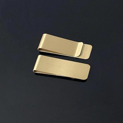 Kişiselleştirilebilir Pirinç Para Klipsi Cüzdan Defter Logo Seçeneği ile