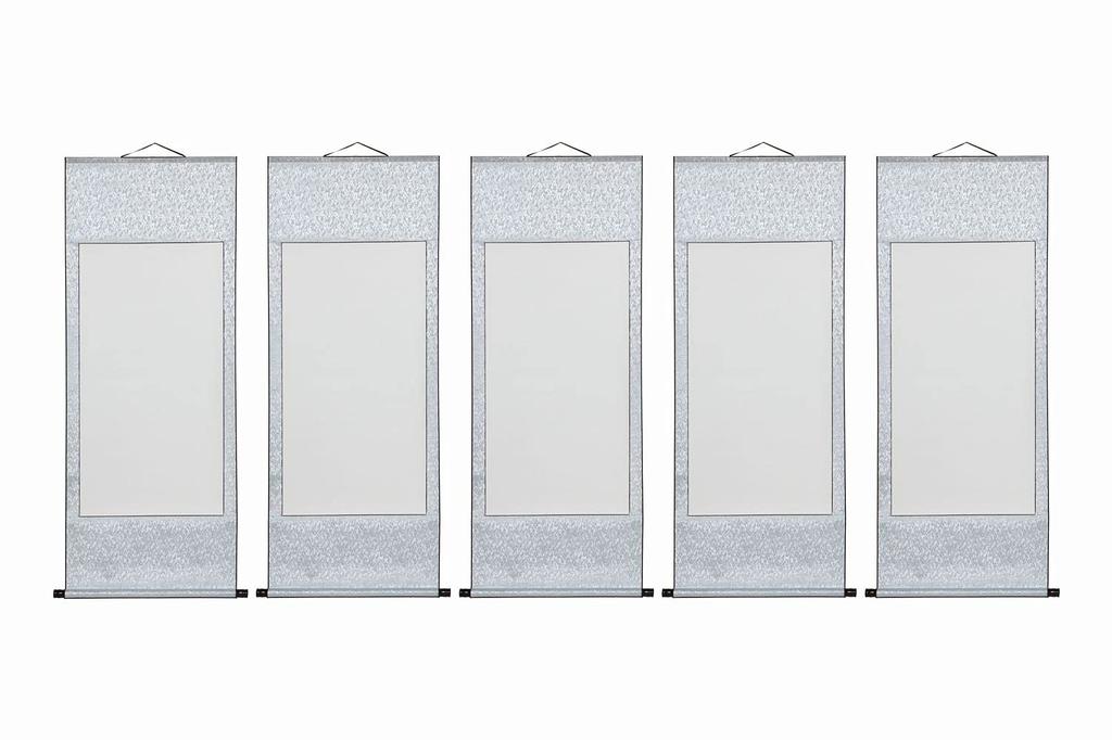 [17th] Blank Hanging Scroll Set of 2, Japanese Painting, Ink Painting, Calligraphy Supplies