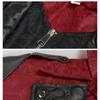 Männer Steampunk Gothic Smoking Trenchcoat Falten Hals Kapuze Leder Smoking Mantel Assassin Kostüm Halloween
