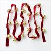 2.7m Ribbons Bell Pendant Iron Bell Xmas Tree Hanging Bells New Christmas Velvet Bell Strings