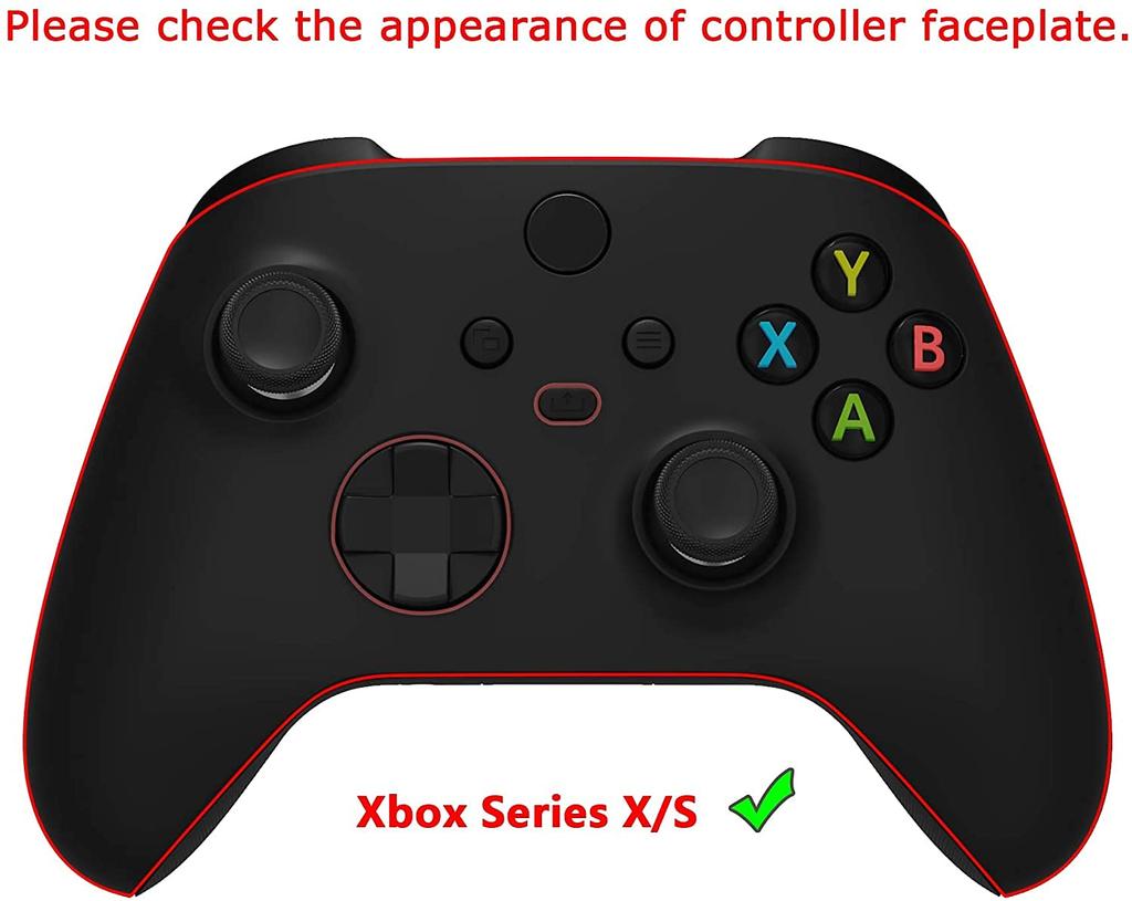 eXtremeRate PlayVital 3D Studded Xbox Series Controller Silicone Cover Skin with 6 Black Thumb Grip Soft Rubber Case Protector for Xbox Core Wireless