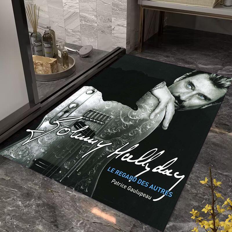 Johnny Hallyday: Life Death carpet Suitable for all seasons floor mats Dormitory decoration Protective pad Fashion
