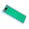18650 Battery Holder 8 Slot Battery Box With Fast Charging Capability Portable For DIY Power Solution Easy Assembly