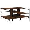  Coffee Table, Smoked Oak, 100x100x48.5 Cm, Wood-based