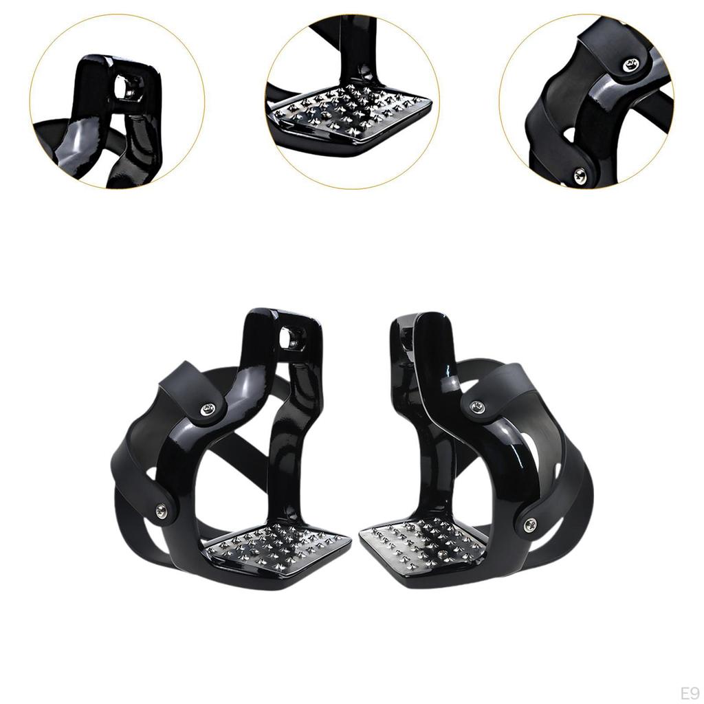 Riding Pedals Reinforced Assembly Inserts AntiSlip Rubber Protection Lightweight Equipment Suitable