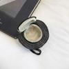 Round Mini Bucket Hat Coin Purse Cute Canvas Earphone Bag Creative Hat Shape Keychain  Girl
