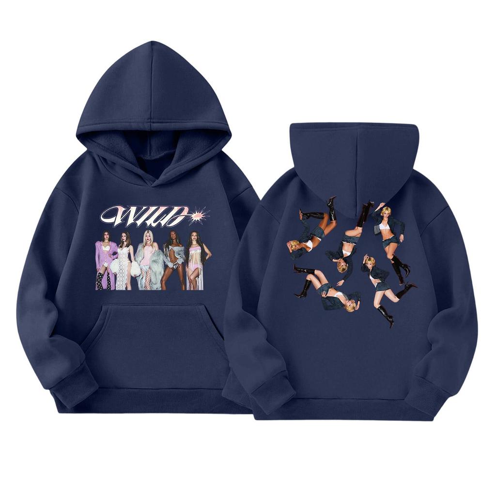 Girls' Long Sleeve Hoodie with Graphic Print and Pockets Casual Pullover Sweatshirt