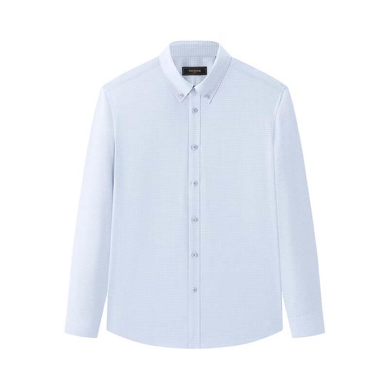 YOUNGOR Men's Business Casual Slim Fit Shirt