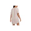 Nike Solid Color Logo Print Pullover Short Sleeve Dress Women Dresses Gray Brown DV7882-272