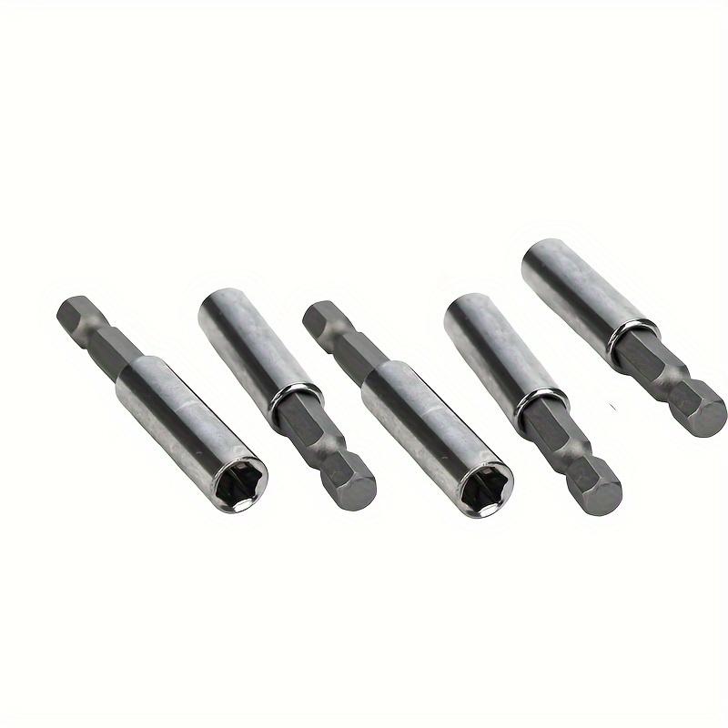 Magnetic Extension Socket Drill Bit Holder Set 1/4" Hex Shank Electric Tool Adapter Quick Release Hexagon Shaped Nut Drivers.
