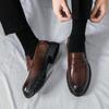Brogues Style Men Shoes Business Casual Leather Shoes Moccasins Man Flats Shoes